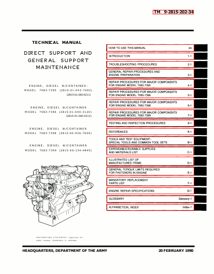 TM 9-2815-202-34 Technical Manual